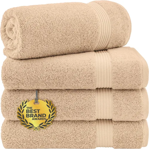 Vista 59 de Cotton Paradise Juego de 2 toallas turcas de 100 % algodón, suaves, absorbentes, de secado rápido, juego de 2 toallas de baño de 35 x 70 pulgadas