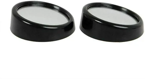 Vista 2 de x xotic tech Espejo de punto ciego, espejo retrovisor convexo redondo negro de vidrio HD de 2 pulgadas, rotación de 360°, gran angular, universal