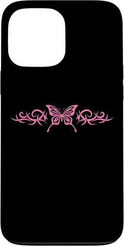 Vista 24 de Pink Butterfly Tattoo Harajuku Grunge Egirl y2k Aesthetic Case for iPhone 17