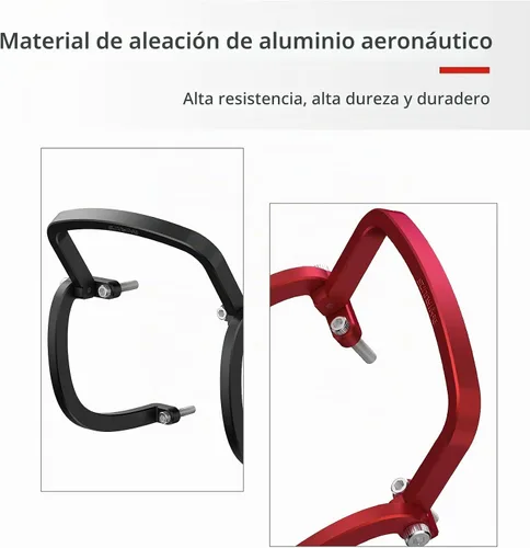 Vista 7 de FPV Drone Gimbal Bumper para DJI FPV Drone PTZ Protect Bar Cámara de aleación de aluminio Anti-colisión (negro)