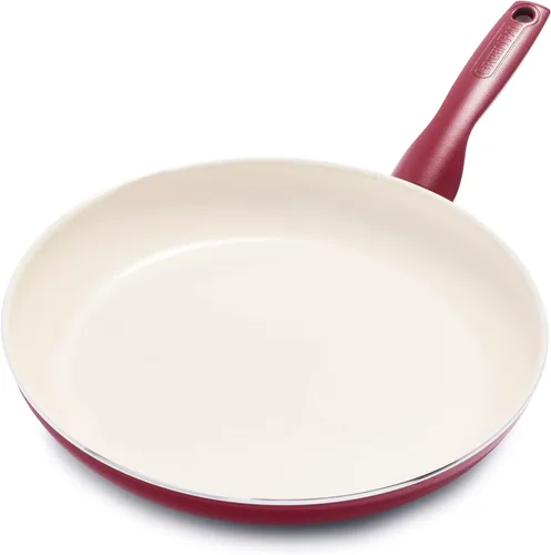 Vista 14 de GreenPan Rio Healthy Ceramic - Sartén antiadherente de 10 pulgadas, sin PFAS, apta para lavavajillas, color negro