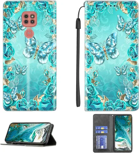 Vista 225 de jioeuinly ATT Motivate 2 - Funda compatible con ATT Motivate 2, funda con soporte abatible y cierre magnético DJS