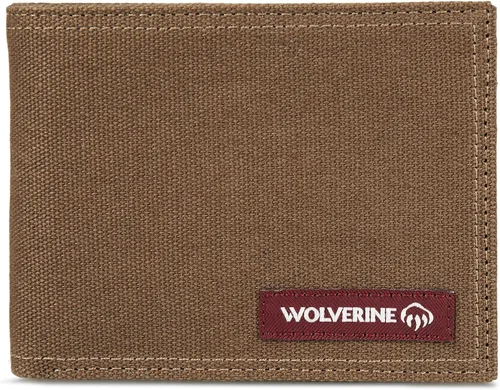 Vista 40 de WOLVERINE Billetera plegable de lona/cuero para hombre