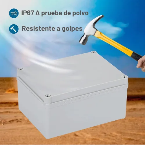 Vista 7 de Inkbird Plus Caja de conexiones de plástico, IP67 a prueba de polvo e impermeable, caja de bricolaje duradera para proyectos eléctricos, 8 x 6 x 4