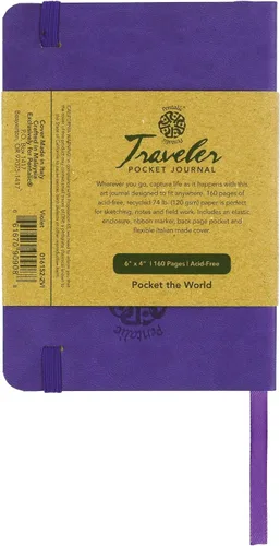 Vista 4 de Cuaderno de bocetos Travelers Dot Grid Pentalic Art, libre de ácidos