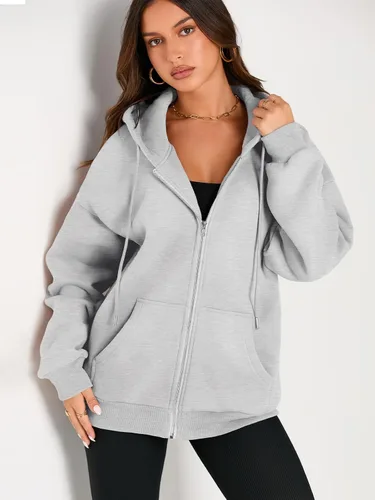 Vista 4 de EFAN lindas sudaderas con capucha para chica adolescente, chaqueta extragrande para el otoño, informales estilo año 2000 (Y2K), con cordón