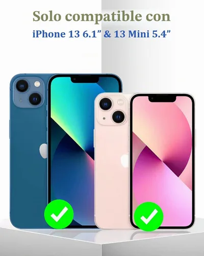 Vista 2 de [Paquete de 3] Protector de lente de cámara compatible con iPhone 13 y iPhone 13 Mini, cubierta de cámara de vidrio templado 9H de alta calidad