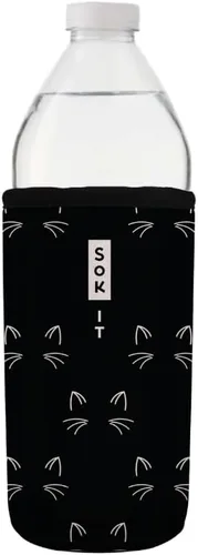 Vista 157 de Sok It BotlSok Funda para botella de agua con cubierta de neopreno aislante (Floral abstracto, se ajusta a CamelBak o Nalgene de 12 onzas)