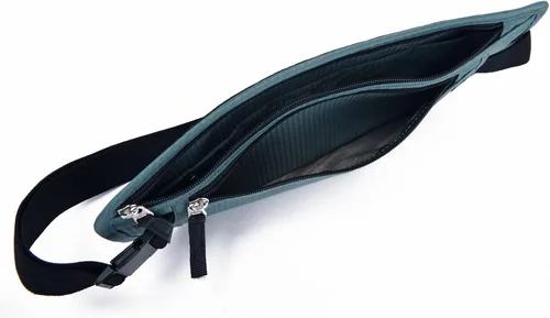 Vista 55 de DAITET Cinturón de dinero, soporte para pasaporte, cartera de viaje oculta segura con bloqueo RFID, riñonera encubierta (negro), Negro, Rfid
