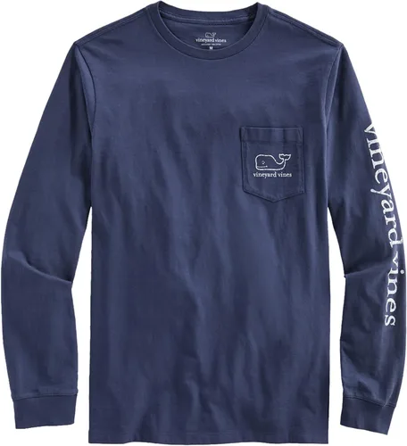 Vista 2 de Vineyard Vines Camiseta de manga larga Vintage Whale Pocket