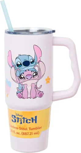 Vista 28 de Silver Buffalo Pokemon Cafe Art Mimikyu Stainless Steel Tumbler, 30oz