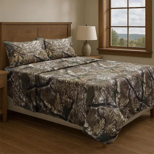 Vista 7 de VISI-ONE RealTree APX Twin Camo Juego de sábanas de microfibra de 3 piezas – Ropa de cama unisex para niños, niños pequeños y adolescentes, perfecta
