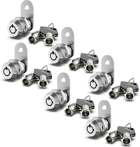 Vista 11 de Paquete de 1 cerradura de gabinete con llaves, cerradura de leva de 5/8 pulgadas con llave similar, cerradura de almacenamiento para compartimento