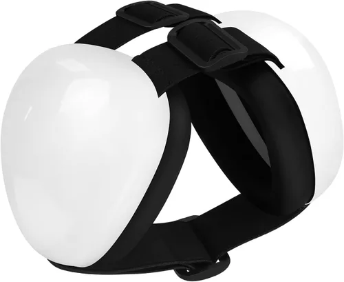 Vista 7 de derYEP Orejeras para perros para protección auditiva 29dB NRR orejeras de protección contra el ruido (grande, rojo)