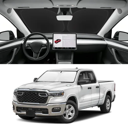 Vista 98 de Parasol plegable para parabrisas visor solar para ventana frontal accesorios de automóvil