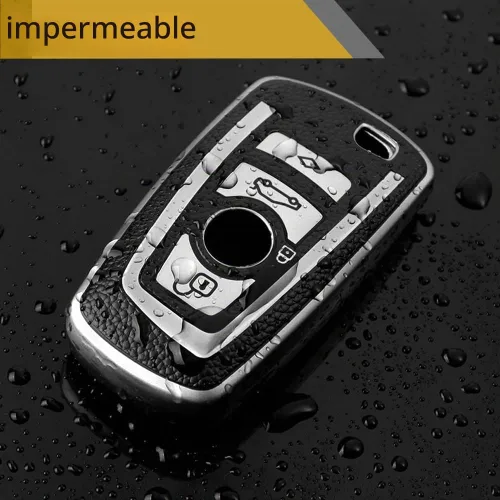 Vista 6 de Funda de llavero para BMW, accesorio de llavero de lazo trenzado