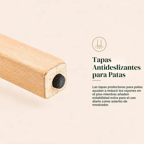 Vista 7 de Juego de 2 taburetes de bar de altura de mostrador, sillas de isla de cocina con respaldo de caña beige, taburetes de bar de ratán con respaldo