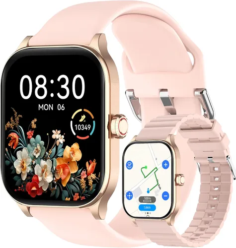 Vista 8 de Smart Watch, GPS & Free Maps, 1.96" HD Screen, AI, Bluetooth Call & Text