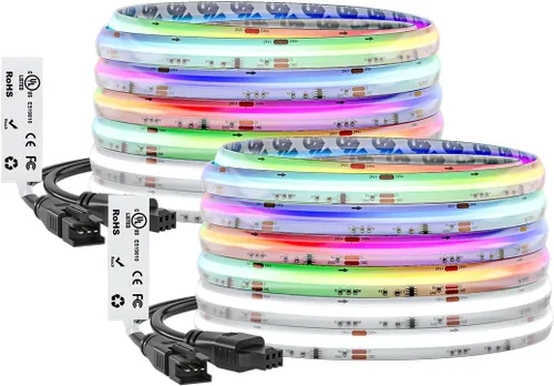 Vista 11 de BTF-LIGHTING Tira LED FCOB COB WS2814 IC RGBW 6000K Flexible de Alta Densidad con Efecto de Persecución de Color Uniforme 3m DC24V 896LED/m 16IC/m