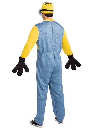 Vista 2 de Disfraz Deluxe de Adulto Minion Multicolor