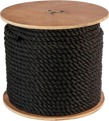 Vista 16 de ATERET Cuerda de Polipropileno Trenzada de 3 Hebras Color Tostado Monofilamento I 1-1/2" x 20 Pies I 19,350 lbs. Resistencia a la Tracción I Cordón