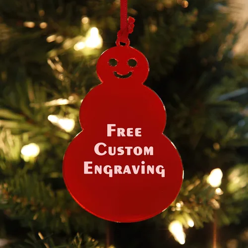 Vista 6 de Adorno de bombilla de Navidad grabado personalizado dorado Los mejores regalos de Navidad para recién casados, bebés primero, bodas, parejas