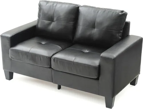 Vista 5 de Newbury PF-G463A-L - Sofá recto con brazo acampanado y acabado negro