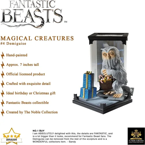 Vista 3 de The Noble Collection Animales fantásticos criaturas mágicas: No.4 Demiguise