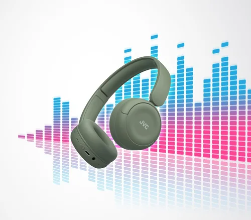 Vista 8 de JVC Auriculares inalámbricos con vida útil de batería de 50H, almohadillas suaves, diseño plegable, Bluetooth 5.3, conexión multipunto, aplicación