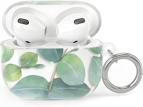 Vista 20 de Casely Funda compatible con AirPods 3 All Smiles Funda para AirPods con adhesivo de cara sonriente