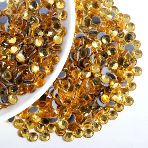 Vista 148 de 6000 PIEZAS Diamantes de Imitación Hotfix a Granel, Diamantes Naranja para Manualidades y Ropa, Diamantes de Imitación para Decoración DIY, SS10