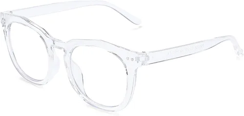 Vista 2 de Pro Acme Clásico Vintage Hexagonal Sin Receta Claro Gafas Marco para Mujeres y Hombres