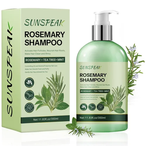 Vista 9 de Acondicionador de romero para el crecimiento del cabello: acondicionador hidratante espesante para hombres y mujeres con aceite de árbol de té
