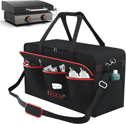 Vista 8 de Bolsa de Transporte para Plancha de 17 Pulgadas Compatible con Plancha de Mesa Blackstone 1814 de 17 pulgadas con Tapa, Compatible Exclusivamente