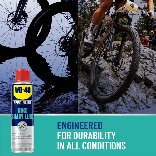 Vista 5 de WD-40 Bike - Lubricante para bicicletas de todas las condiciones, limpiador para bicicletas, desengrasante, lubricante seco y húmedo