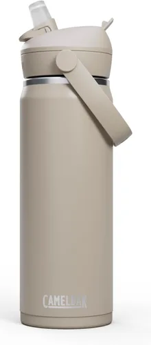 Vista 32 de CamelBak - Thrive - Botella de agua con tapa y pajilla, 20 onzas - Aislante de acero inoxidable, color negro