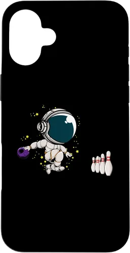 Vista 23 de Astronaut Bowling Player Bowling Ball Pins Bowling Team Case for iPhone 16