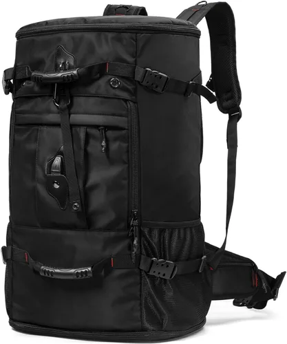 Vista 11 de YOUMIAN Mochila de gran capacidad para viajes, senderismo, deportes, bolsa de lona convertible duradera para portátil y avión