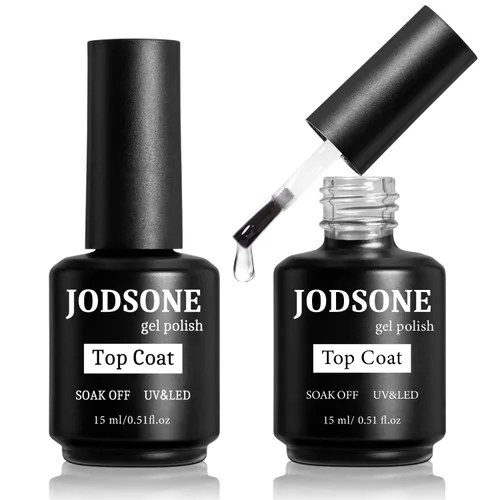Vista 14 de JODSONE 15 ml de esmalte de uñas en gel, capa base, brillo, secado rápido, duradero, se elimina con remojo, transparente, sin necesidad de limpieza