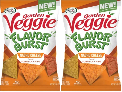 Vista 11 de Sensible Portions Garden Veggie Flavor Burst Tortilla Chips, Nacho, 6 onzas (paquete de 6)