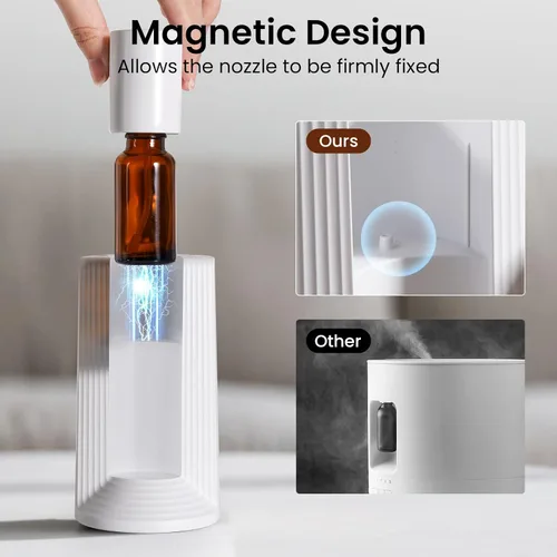Vista 6 de LAMA Difusor de aceite esencial sin agua, mini máquina de aire portátil con aroma pequeño, difusor de aroma silencioso a prueba de fugas