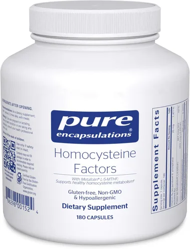 Vista 8 de Pure Encapsulations Factores de homocisteína Suplemento para apoyar los niveles normales de homocisteína y la salud cardiovascular* 60 cápsulas