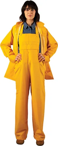 Vista 3 de Stansport mens Heavy Duty,bib Commercial Rainsuit Yellow