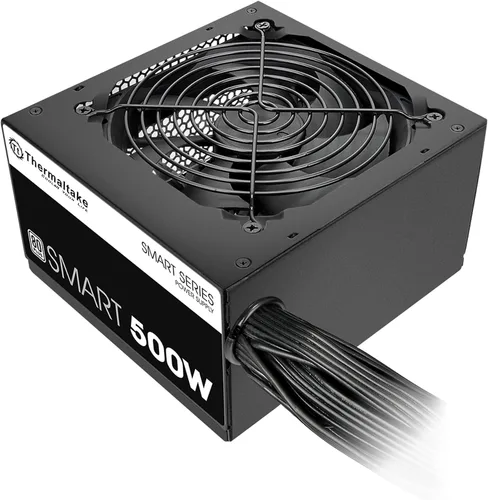 Vista 6 de Thermaltake Smart 500W 80+ White Certificado PSU, Alimentación continua con ventilador de refrigeración ultrasilencioso de 120 mm, fuente