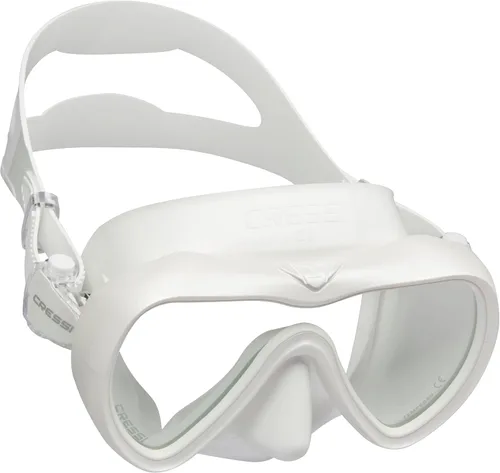 Vista 10 de Cressi Máscara de buceo y apnea antivaho de una sola lente - Falda de silicona para un ajuste flexible - A1: Diseñado en Italia