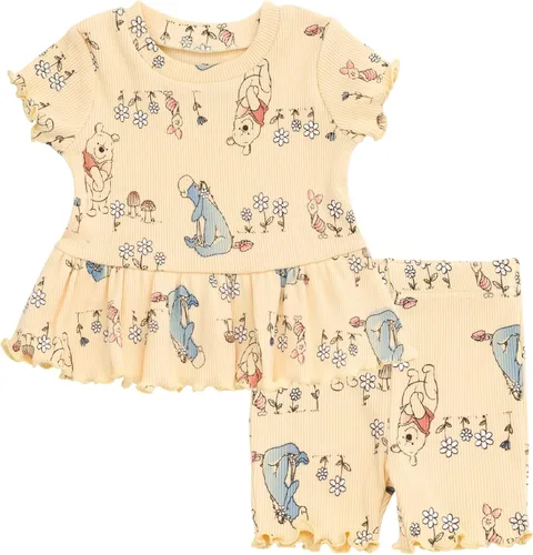 Vista 10 de Disney Conjunto de camiseta acanalada y pantalones cortos de ciclismo para recién nacidos a niños grandes (0-3 meses - 14-16)