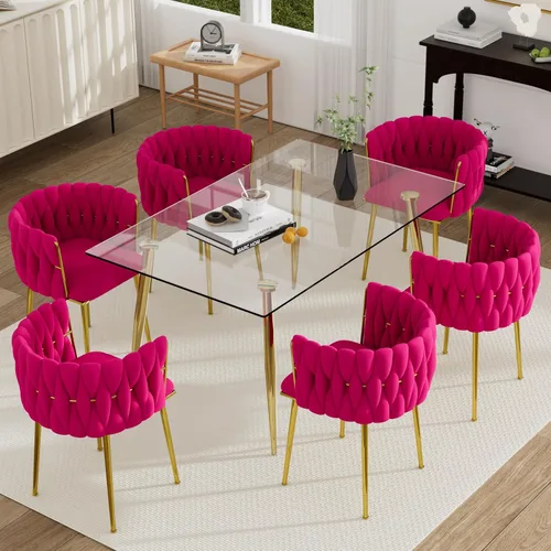 Vista 14 de Juego de mesa de comedor de cristal plateado para 2, juego de mesa cuadrada de lujo moderno de 36 pulgadas, juego de mesa de cocina minimalista de 3