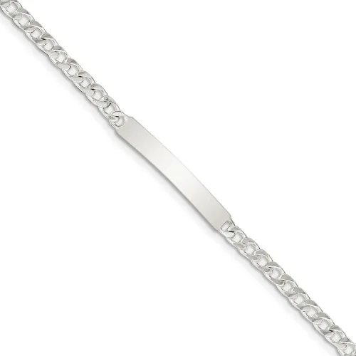 Vista 7 de 925 Sterling Silver Engraveable Curb Link Id Bracelet Fine Jewelry For Women Gifts For Her