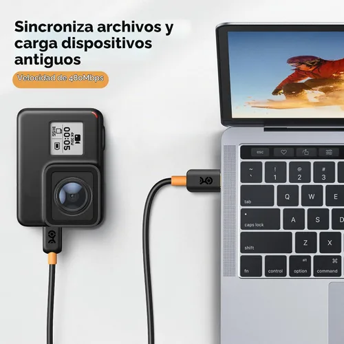 Vista 4 de Cable Matters Cable mini USB a USB C, 6.6 pies, negro