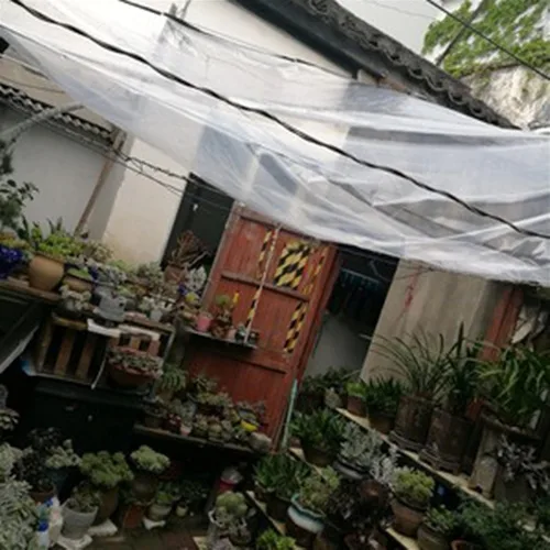 Vista 5 de Cubierta impermeable transparente de la lluvia de la planta del balcón impermeable del paño de plástico de la protección solar del toldo